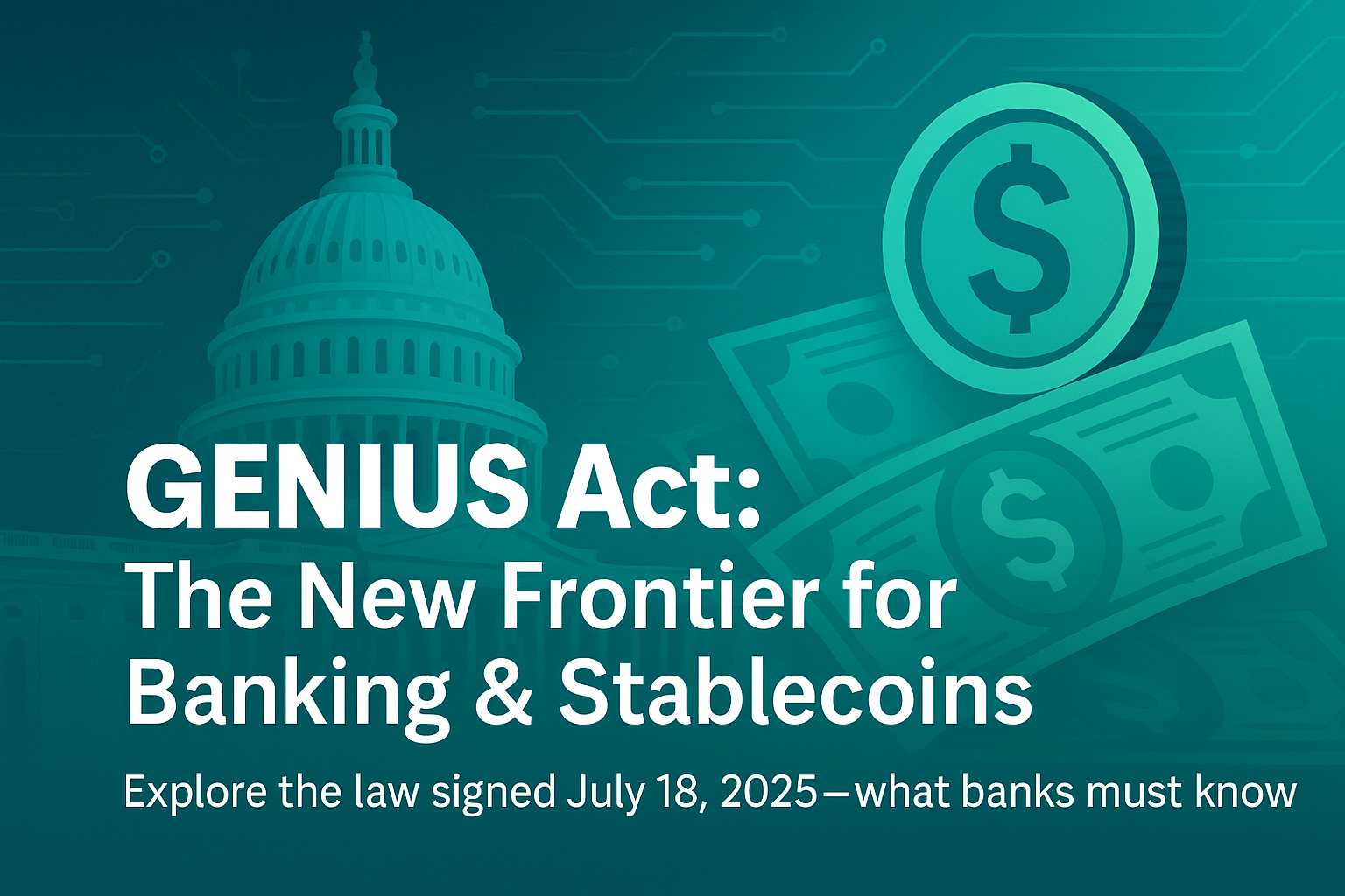 GENIUS Act stablecoin regulation for U.S. banking sector