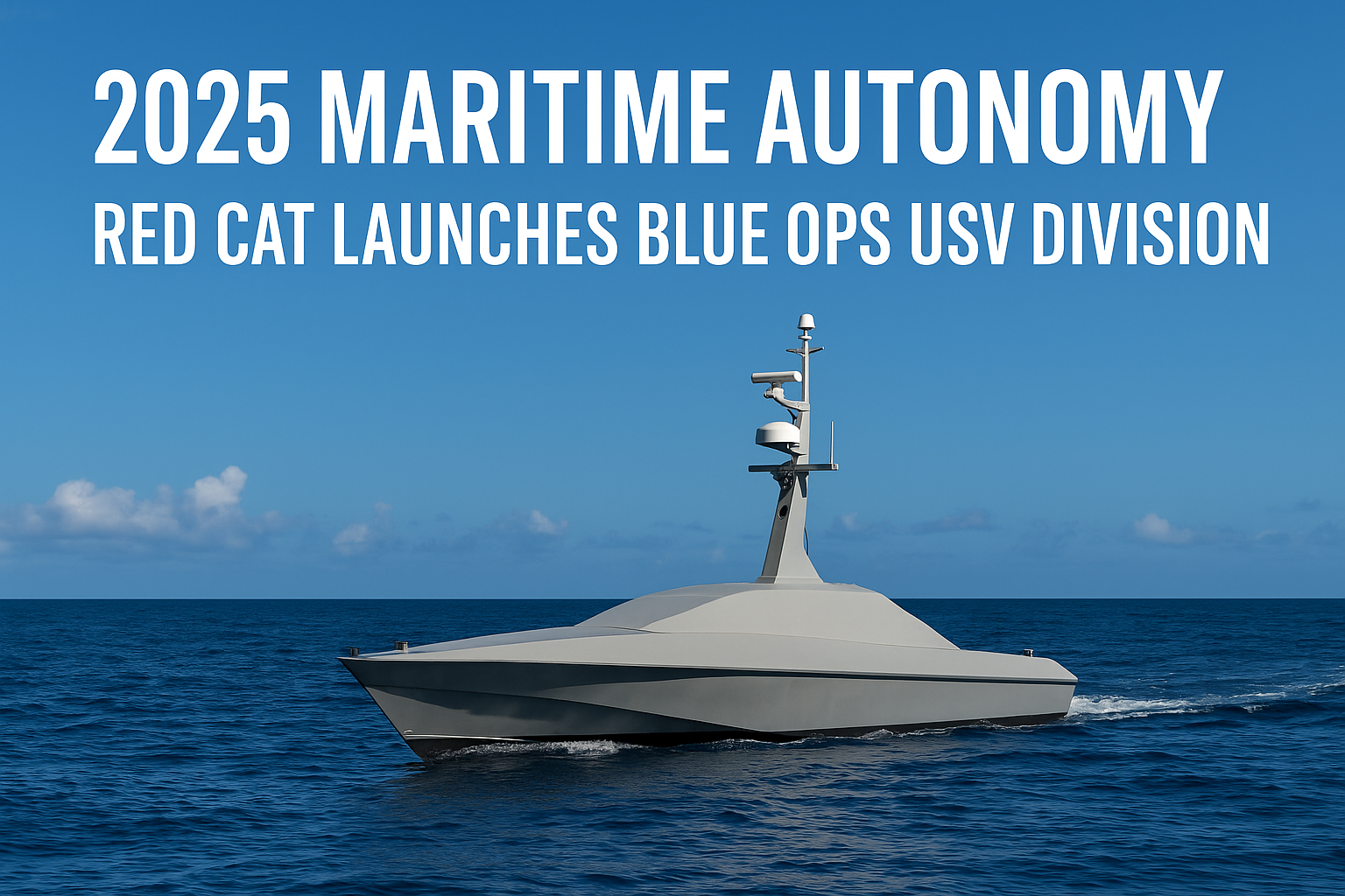 2025 maritime autonomy uncrewed surface vessel operating at sea under clear sky