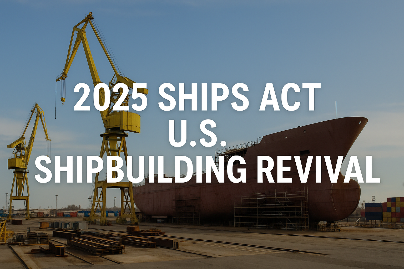 Unions Push SHIPS Act — The U.S. Maritime Industrial Surge On Deck
