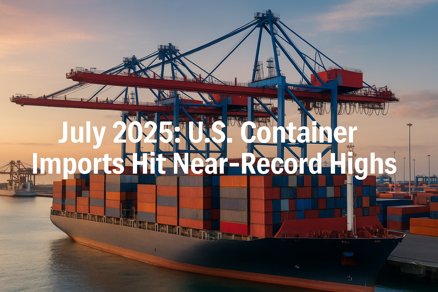 U.S. Container Imports Surge in July 2025 — What It Means for Maritime Security and Supply Chain Resilience