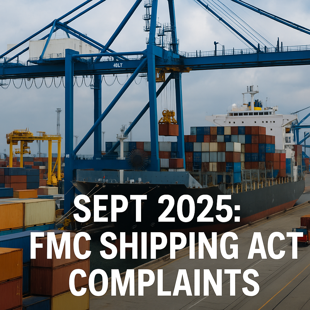 FMC’s Renewed Scrutiny in Sept 2025: What Shipping Operators Must Know